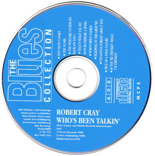 Robert Cray - Whos Been Talkin` CD Import