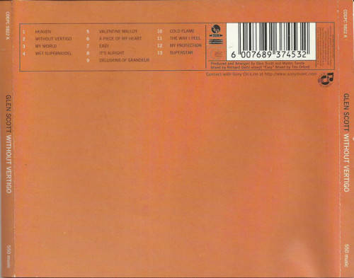 Glen Scott - Without Vertigo CD
