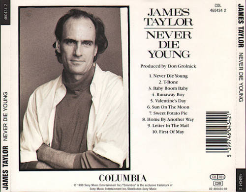 James Taylor - Never Die Young CD Import