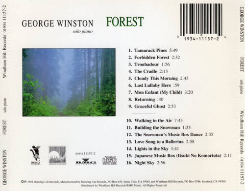 George Winston - Forest CD Import