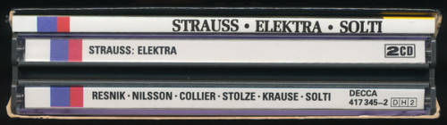 Richard Strauss - Nilsson, Resnik, Collier, Krause, Solti, Wiener Philharmoniker - Elektra Double CD