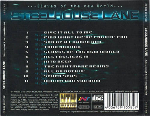 Steelhouse Lane - ...Slaves of the New World... CD Import