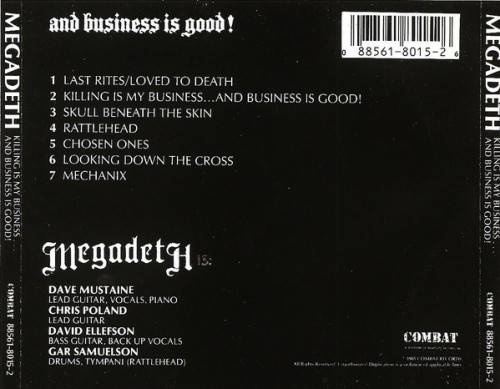 Megadeth - Killing Is My Business... And Business Is Good! CD Import