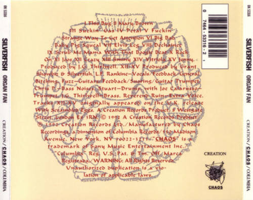 Silverfish - Organ Fan CD Import
