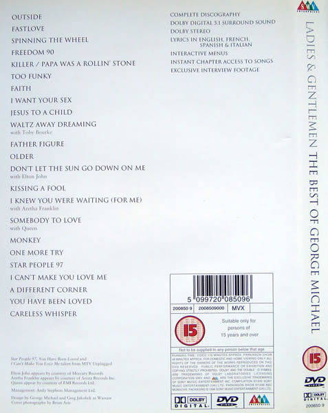George Michael - Ladies and Gentlemen (Best of) DVD Import
