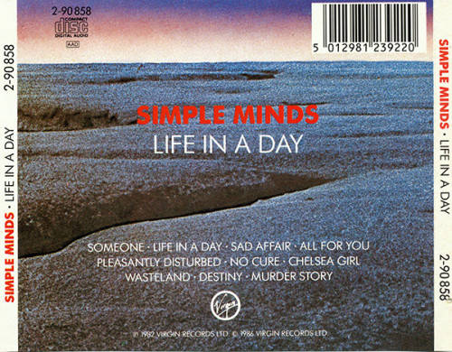 Simple Minds - Life In a Day CD Import