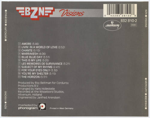 BZN - Visions CD Import