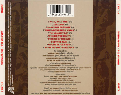Escape Club - Wild Wild West CD Import
