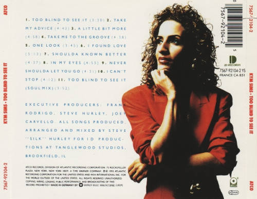 Kym Sims  Too Blind To See It CD Import