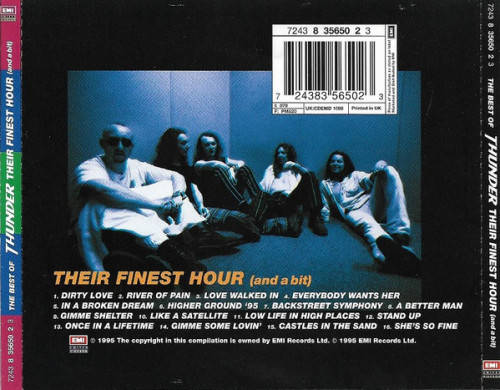 Thunder - Best of (Their Finest Hour & a Bit) Cd Import
