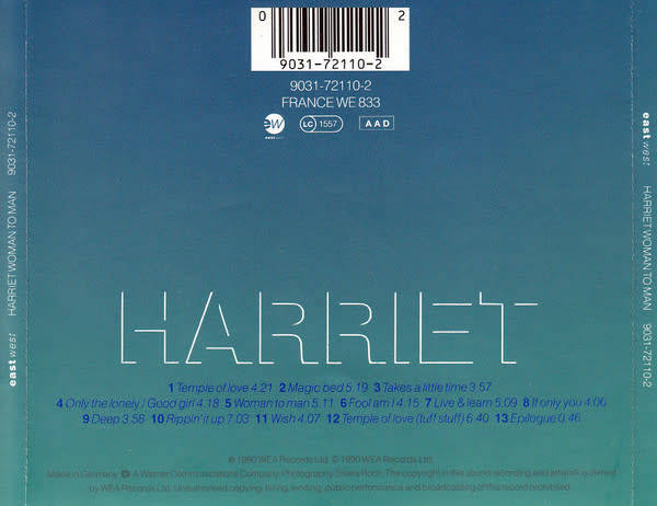 Harriet - Woman To Man CD Import