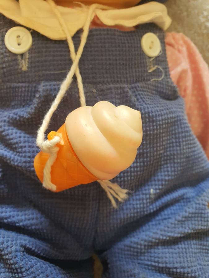 Ice Cream Rag Doll 80's Rare