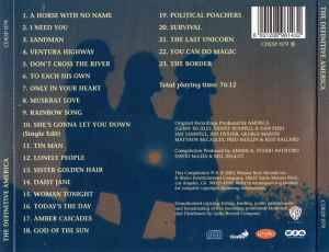 America - Definitive CD