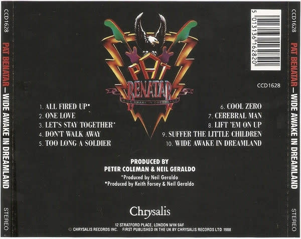 Pat Benatar - Wide Awake In Dreamland CD Import