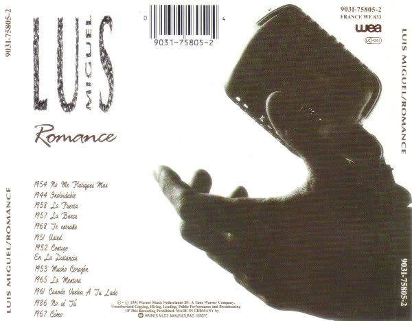 Luis Miguel - Romance CD Import