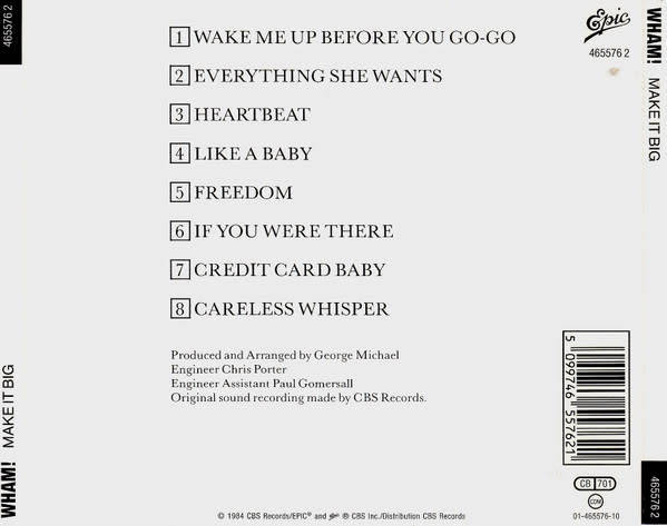 Wham! - Make It Big CD Import