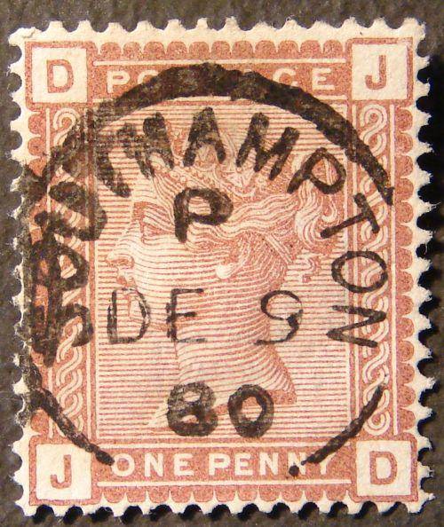 Queen Victoria 1d Brown SG166 - very fine used - CV R250