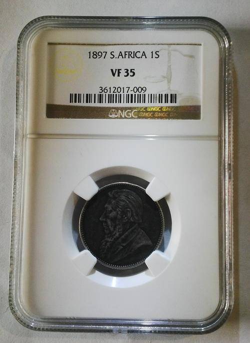 ((( CRAZY R1)))  NGC 1897 S.Africa 1 Shilling VF 35 High Grade