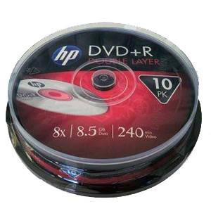 HP DVD + R Sealed box of 10 x DVD