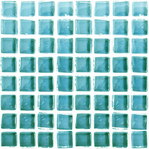 Crystal Glass Mini Mosaic Tiles 10 x 10 - BABY BLUE