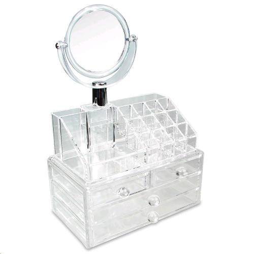 Acrylic Cosmetic Organizer with Mirror JN-870 4 Draws