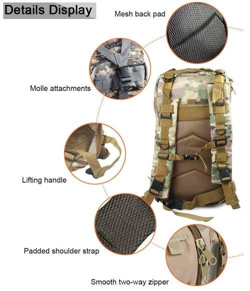 30L Tactical Hiking Bag