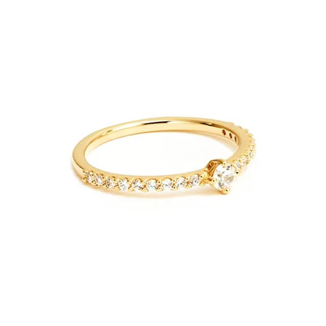 BARGAIN!!!! 18K Gold Plated 925 Sterling Silver Moissanite Ring