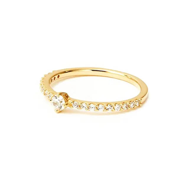 BARGAIN!!!! 18K Gold Plated 925 Sterling Silver Moissanite Ring