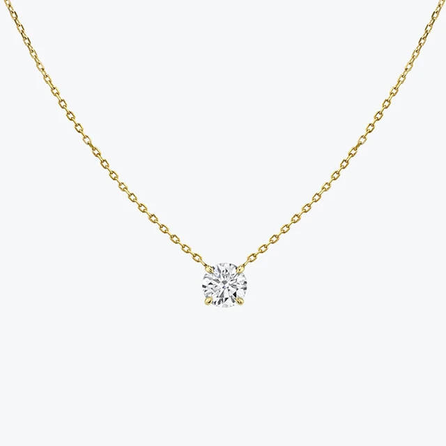 ``R3499` REAL 18K Gold Plated 925 Sterling Silver Necklace With 5A Graded Zirconia