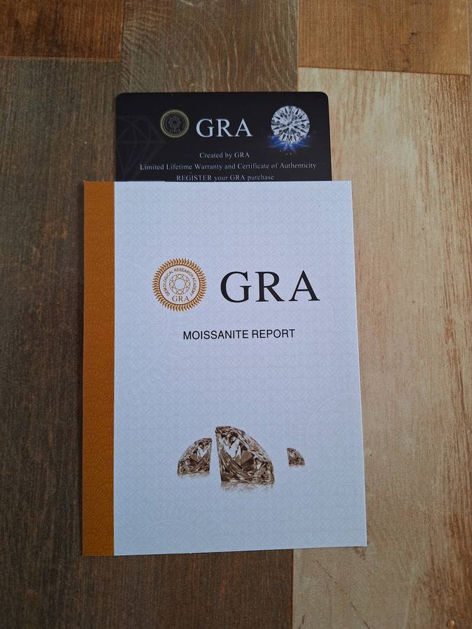 R8000!!!! Engagement Ring With `GRA` certificate of Authenticity