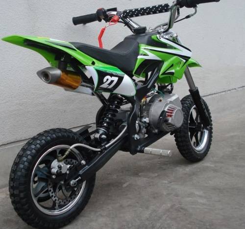 2 Wheel 2 stroke Kids Dirt bike 49cc Petrol Auto, Random Colours
