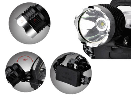 CreeLED 1800 Lumens T6 Rechargeable zoom headlamp - SPECIAL LIMITED OFFER !!!