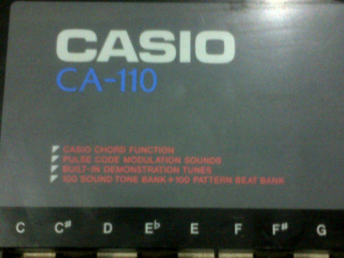 (2nd HAND) CASIO CA-110 Electronic Keyboard With 100 Tone Bank / Patterns 8-Note Polyphonic