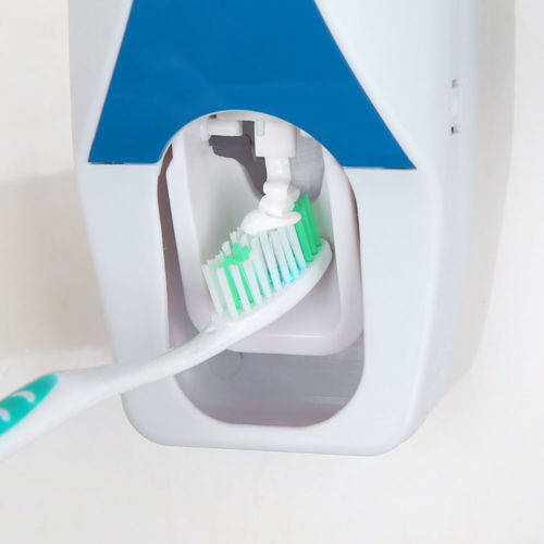 Auto Toothpaste Dispenser with toothbrush Holder