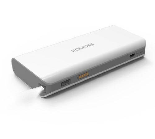 Special!!! Romoss Power Bank, 10400mAh, White, 14cm x 2cm