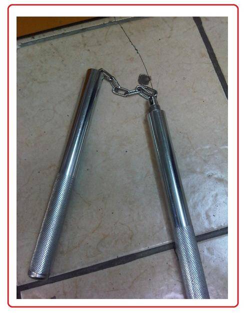 Screw on silver nunchucks  - NEW!!! BULK PRICES AVAILABLE!!!