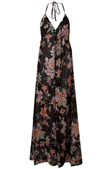 Last Minute Sale - Halter Neck Maxi Floral Dresses