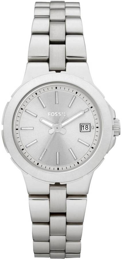 100% Authentic Silver Fossil Watch