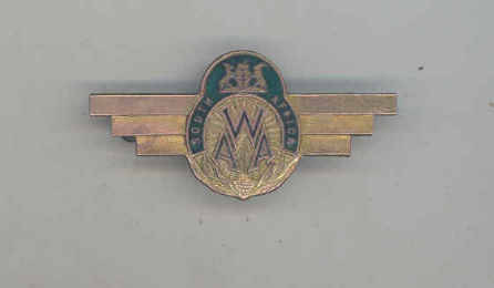 RARE World War Two Womens Air Auxiliary (WAA) Tie Pin with SA Mint Mark on Reverse