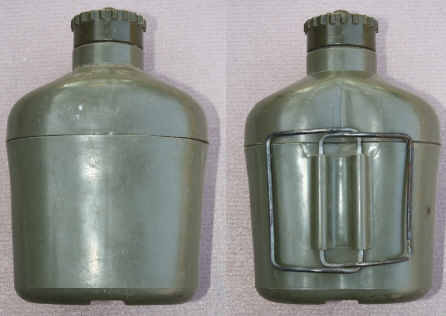 Rhodesian Army Water Bottle.  Plastic cup not cracked