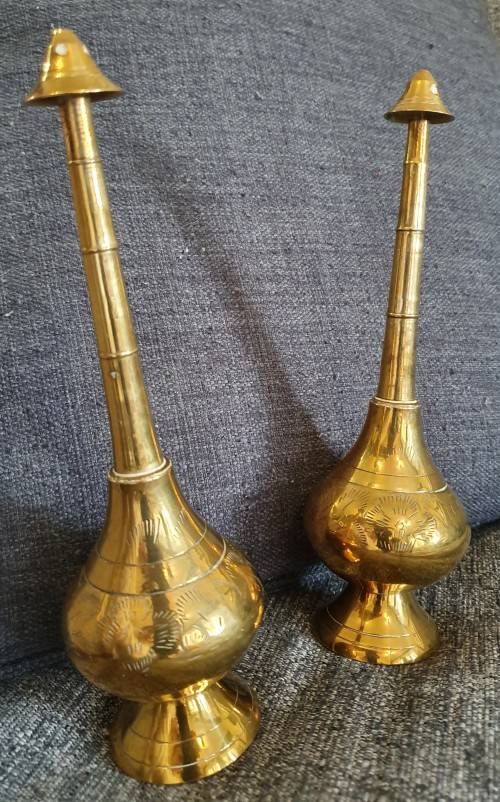 2 x Brass Ornaments