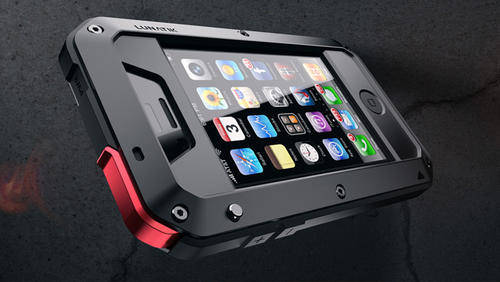 LOCAL STOCK Lunatik Taktik, Extreme Iphone 4S Rugged Cover, Gorilla Glass & Aluminium, Black