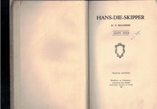Afrikaans-Hans die Skipper-D.F. Malherbe 1936 (Hardeband)