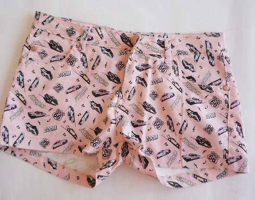 Retro Pink Denim Shorts *MASS CLEARANCE*