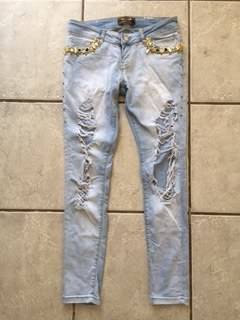 Roberto Cavalli Ripped Jeans