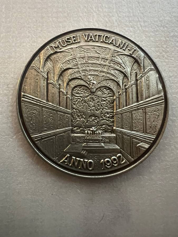 Musei Vaticani 1992 Commemorative Art Medal in Sterling Silver -Michelangelo