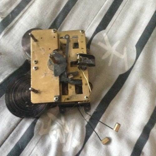 Mantle Clock brass windup meg