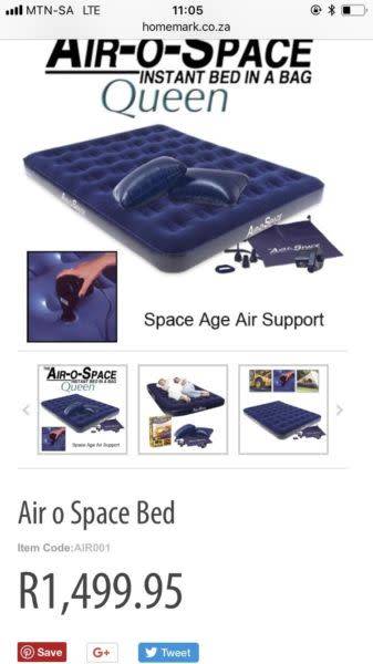 Air-o-Space Queen Bed with Pump *Brand New* Collections allowed*
