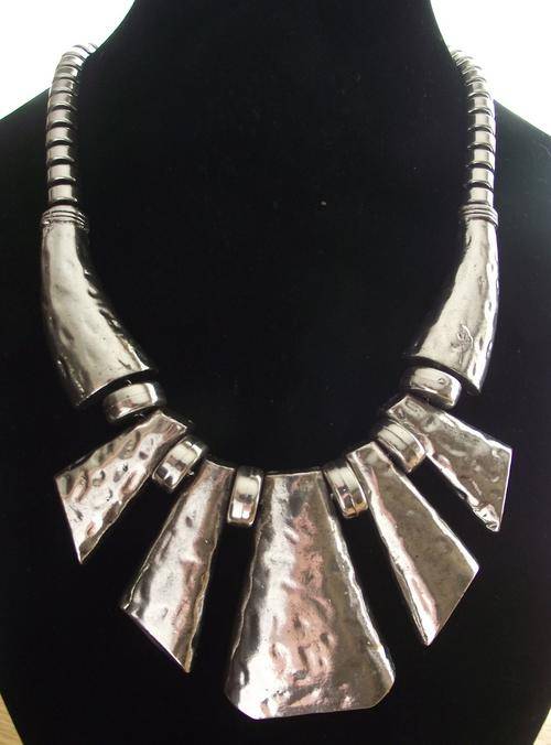 BEAUTIFUL TIBETAN SILVER EGYPTIAN STYLE  NECKLACE
