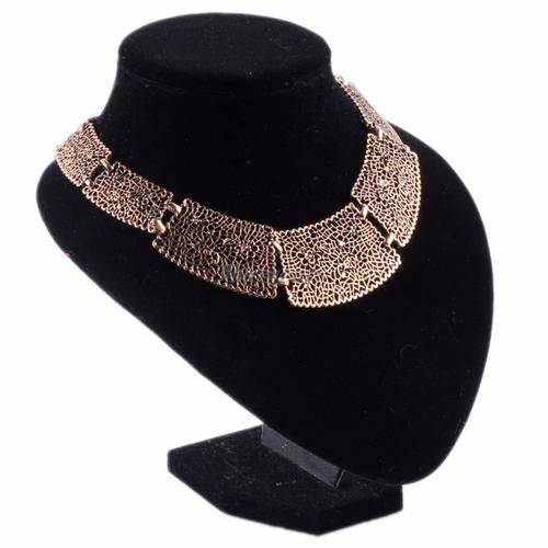 Vintgage Gold Plated Rectangular Design  Necklace